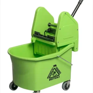 Bucket & Wringer Combo, Grizzly, Down Press, 32 Qt Green #DAB260-J