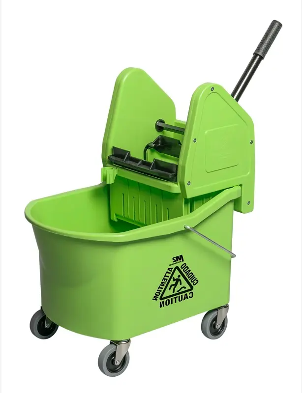 Bucket & Wringer Combo, Grizzly, Down Press, 32 Qt Green #DAB260-J