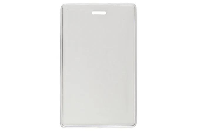 Badge Holder Clear Vinyl Vertical S-Series Anti-Print Transfer Proximity Card Holder, 2.38" x 3.75" (100/pack) #DAB217-OP