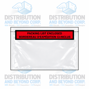 Packing Slip Envelope 5-1/2” x 7” Bilinguial Packing List Enclosed Tamper Evident (1000/case) #DAB295-PSE