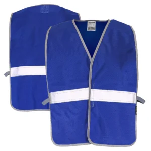Safety Vests Enhanced Visibility Identification, One Size Fits All - Blue (DV1041/DV1081) #DAB276-SV