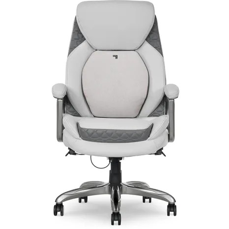 Chair -Staples Sharper Image S-600 Active Lumbar Massage Chair 27-3/4“ Wx30" Dx45-1/4" -48-1/4 White - #DAB191-OP