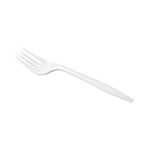 Fork White Medium Plastic Forks 1000/case #DAB226-J