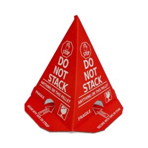Pallet Cones Red - Do Not Stack 8" x 8" x 10" (50/bundle) - DAB029-PC