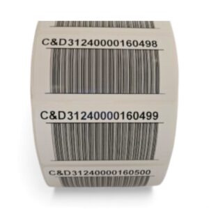 Label - Custom Printed:4” x 2” Custom Printed Generic License Bar Code Labels - Sequential (500/roll) #DAB057-LSEQ