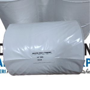 Poly Tubing White 14" x 3mil (50lbs/roll) - #DAB196-PT