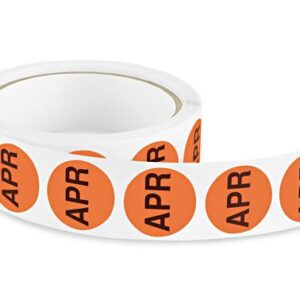 Month Stickers 1" Circle (1000/roll) - April - #DAB186-L
