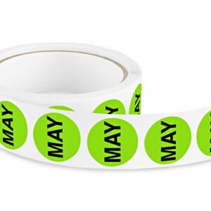Month Stickers 1" Circle (1000/roll) - May - #DAB187-L