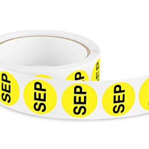 Month Stickers 1" Circle (1000/roll) - September - DAB096-L