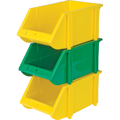 Stack & Hang Bin, 5-7/8" W x 4-11/16" H x 9-13/16" D, Yellow - #CB263 - Image 2