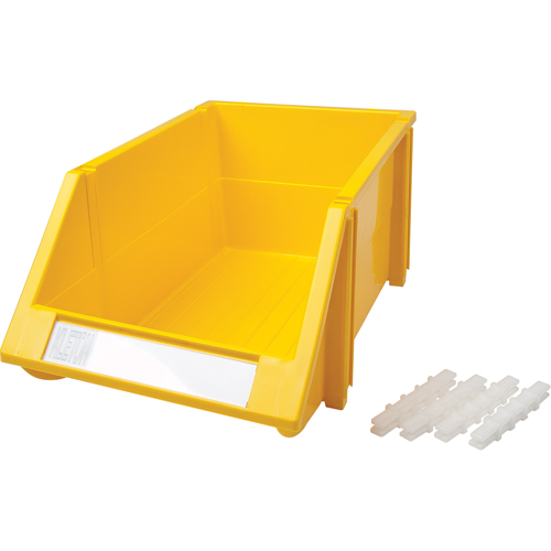 Stack & Hang Bin, 8-3/16" W x 6-3/16" H x 14" D, Yellow - #CB265