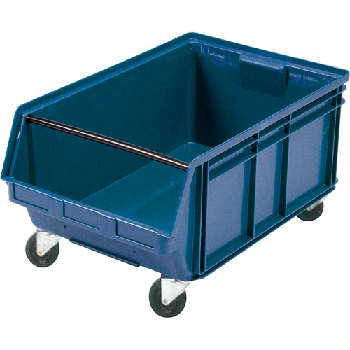 Mobile Giant Stacking Bin, 11-7/8" H x 18-3/8" W x 29" D, 150 lbs. Capacity, Blue - CC447