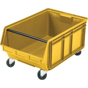 Mobile Giant Stacking Bin, 11-7/8" H x 18-3/8" W x 29" D, 150 lbs. Capacity, Yellow - CC450