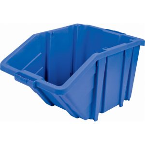 Jumbo Plastic Bin, 15-1/2" W x 13" H x 25" D, Blue, 200 lbs. Capacity - CF328
