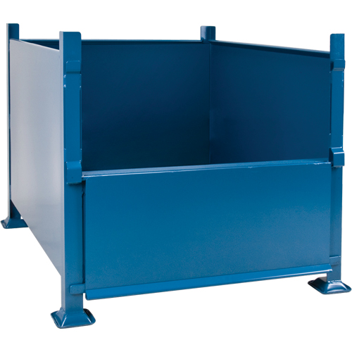 Bulk Stacking Containers, 30" H x 34.5" W x 40.5" D, 3500 lbs. Capacity - CF454