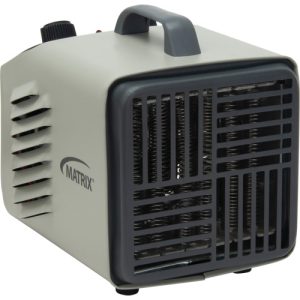 Personal Metal Shop Heater with Thermostat, Fan, Electric, - EB479