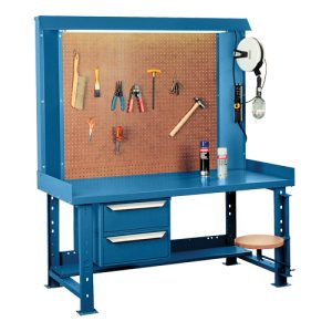 Maxi-Bench Workstation, Steel/Wood Surface, 60" W x 30" D x 70" H - FF071