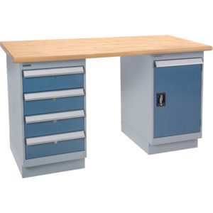 Pre-Designed Workbench, Door & Drawers, 2500 lbs. Cap., 72" W x 36" D, 34" H - FG123
