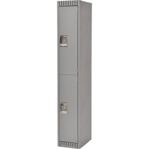 Lockers, 12" x 18" x 72", Steel, Grey, Knocked Down - FL366