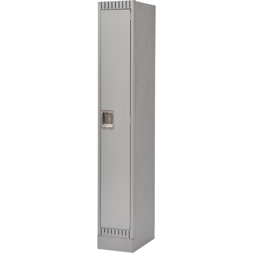 Lockers, 12" x 18" x 76", Steel, Grey, Knocked Down - FL392