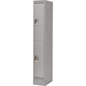 Lockers, 12" x 18" x 76", Steel, Grey, Knocked Down - FL396