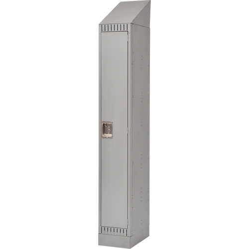 Lockers, 12" x 18" x 86", Steel, Grey, Knocked Down - FL404