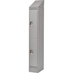 Lockers, 12" x 18" x 86", Steel, Grey, Knocked Down - FL408