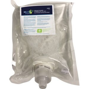 Eco-Friendly Hand Soap, Foam, Bag Cartridge, 1 L, Unscented - JL611