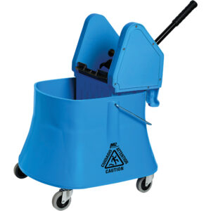Bucket & Wringer Combo, Down Press, Champ™ 10 US Gal.(40 Quart), Blue - #JL792