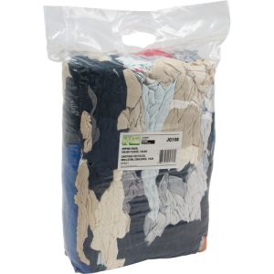 Recycled Material Wiping Rags, Fleece, Mix Colours, 10 lbs. - JQ108