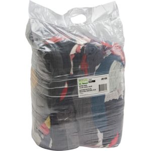 Recycled Material Wiping Rags, Fleece, Mix Colours, 25 lbs. - JQ109