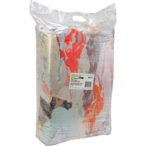 Recycled Material Wiping Rags, Terrycloth, Mix Colours, 25 lbs. - JQ112