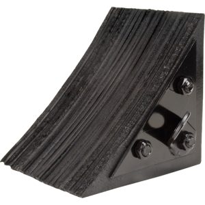 Wheel Chock, 8" x 8" x 8", Black - KH603
