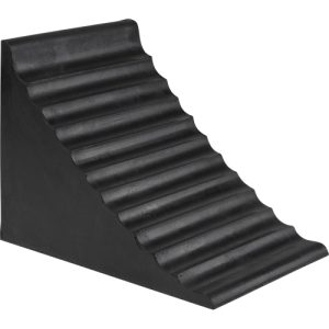 Wheel Chock, 9-7/8" x 7-1/8" x 7-1/2", Black - KH893