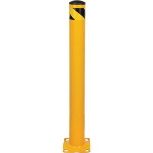 Bollard, Steel, 42" H x 4-1/2" W, Yellow - KI294