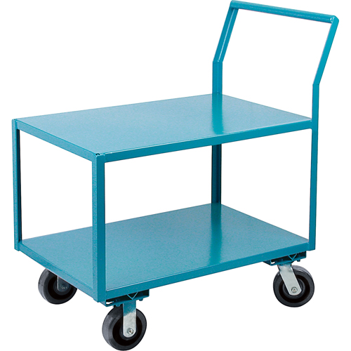 Heavy-Duty Low Profile Shop Carts, 2 Tiers, 24" W x 36" D x 41" H, 2400 lbs. Cap. - ML104
