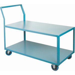 Heavy-Duty Low Profile Shop Carts, 2 Tiers, 24" W x 48" D x 40" H, 1200 lbs. Cap. - MB429