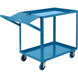 Order Picking Carts, 36" H x 24" W x 64" D, 2 Shelves, 1200 lbs. Capacity - ML095