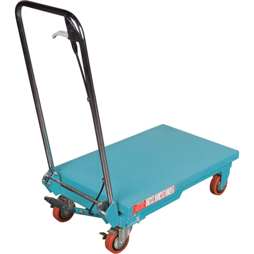 Heavy-Duty Hydraulic Scissor Lift Table, 27-1/2" L x 17-3/4" W, Steel, 330 lbs. Capacity - MJ518 - Image 2
