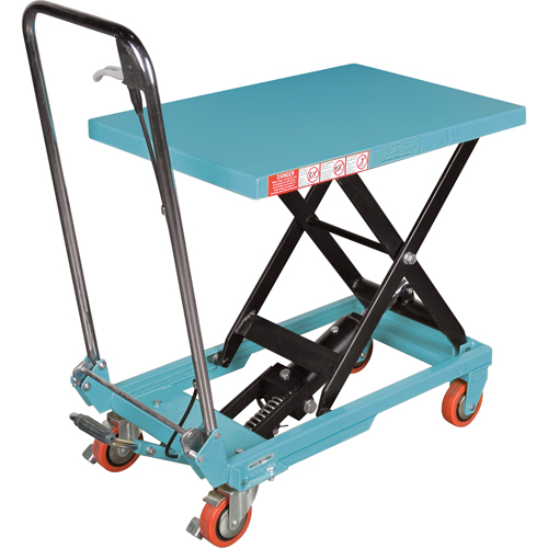 Heavy-Duty Hydraulic Scissor Lift Table, 27-1/2" L x 17-3/4" W, Steel, 330 lbs. Capacity - MJ518 - Image 3