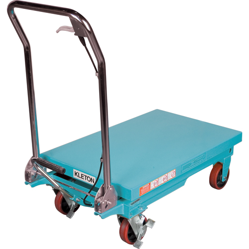 Heavy-Duty Hydraulic Scissor Lift Table, 32" L x 19-3/4" W, Steel, 660 lbs. Capacity - MJ519 - Image 2