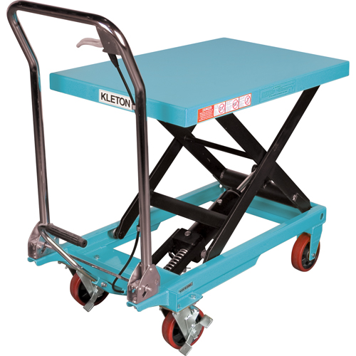 Heavy-Duty Hydraulic Scissor Lift Table, 32" L x 19-3/4" W, Steel, 660 lbs. Capacity - MJ519 - Image 3