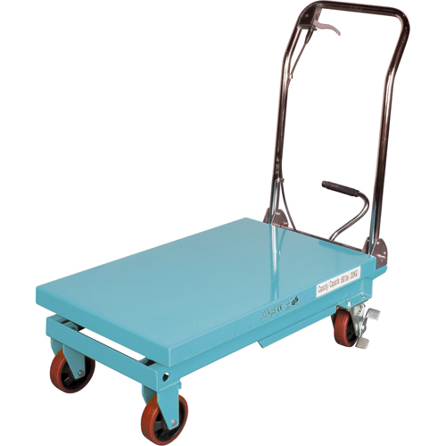 Heavy-Duty Hydraulic Scissor Lift Table, 32" L x 19-3/4" W, Steel, 660 lbs. Capacity - MJ519 - Image 4