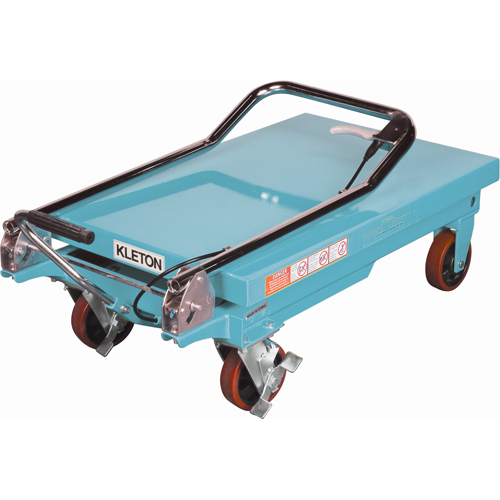 Heavy-Duty Hydraulic Scissor Lift Table, 32" L x 19-3/4" W, Steel, 660 lbs. Capacity - MJ519 - Image 5