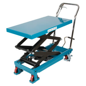 Heavy-Duty Hydraulic Scissor Lift Table, 35-3/4" L x 19-3/4" W, Steel, 770 lbs. Capacity - MJ520