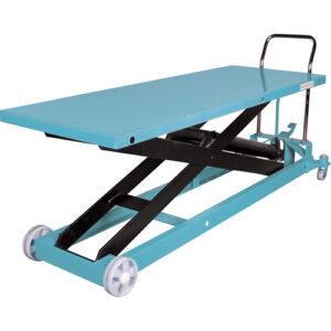 Heavy-Duty Hydraulic Scissor Lift Table, 80-1/8" L x 29-1/2" W, Steel, 2200 lbs. Capacity - MJ525