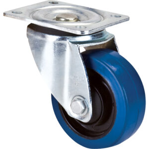 Blue Caster, Swivel, 4" (101.6 mm), Rubber, 350 lbs. (158.8 kg.) - ML333