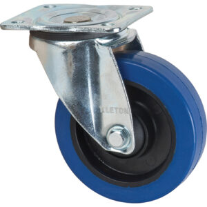 Blue Caster, Swivel, 5" (127 mm), Rubber, 400 lbs. (181 kg.) - ML337