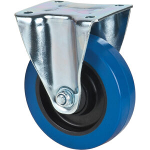 Blue Caster, Rigid, 5" (127 mm), Rubber, 400 lbs. (181 kg.) - ML338
