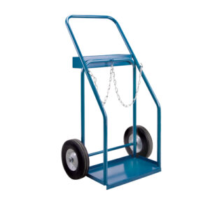 Gas Cylinder Carts, Semi-Pneumatic Wheels, 19" W x 19" L Base, 1000 lbs. - ML417
